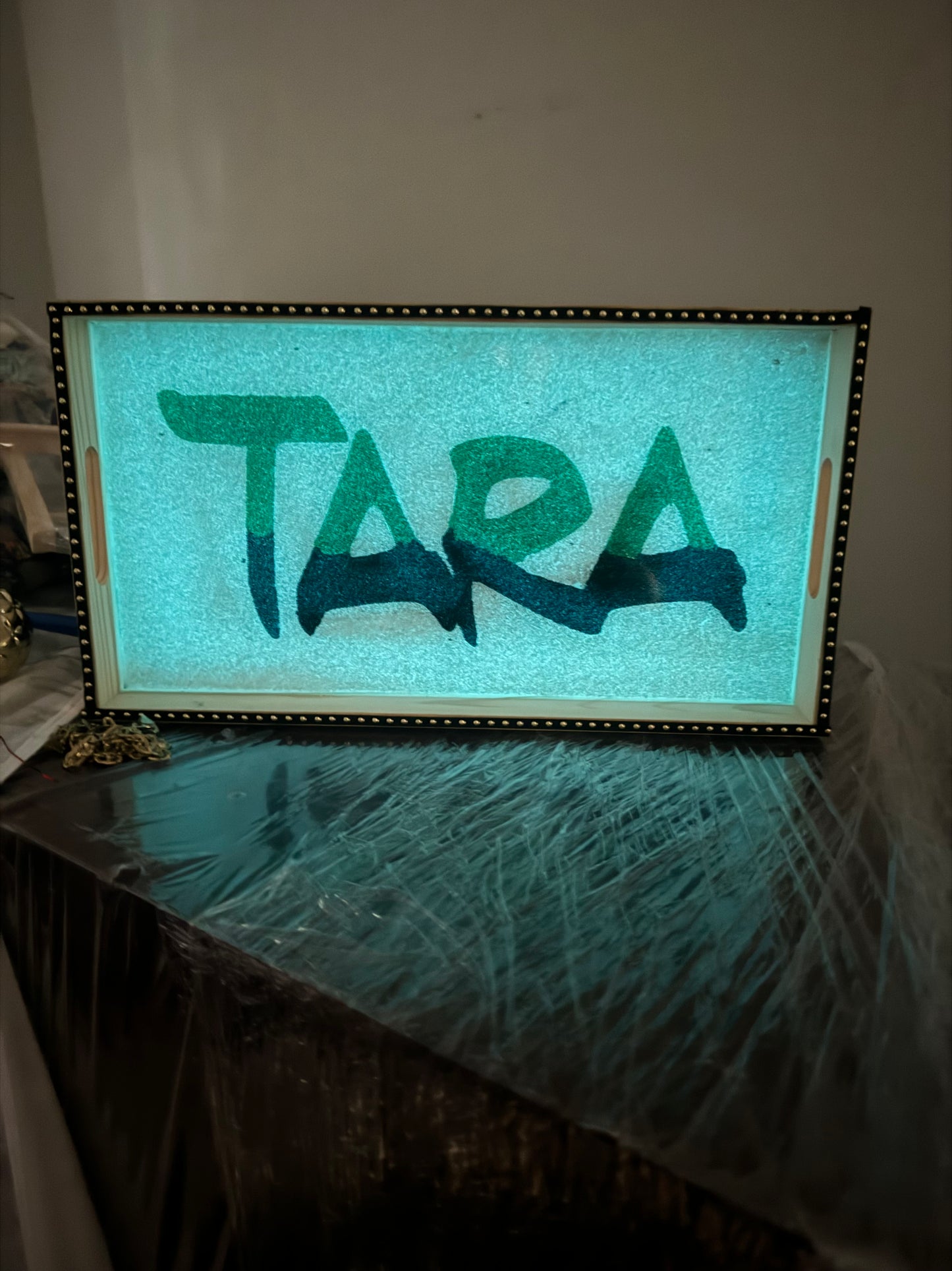 CUSTOM PERSONALIZED WOOD SERVING TRAY