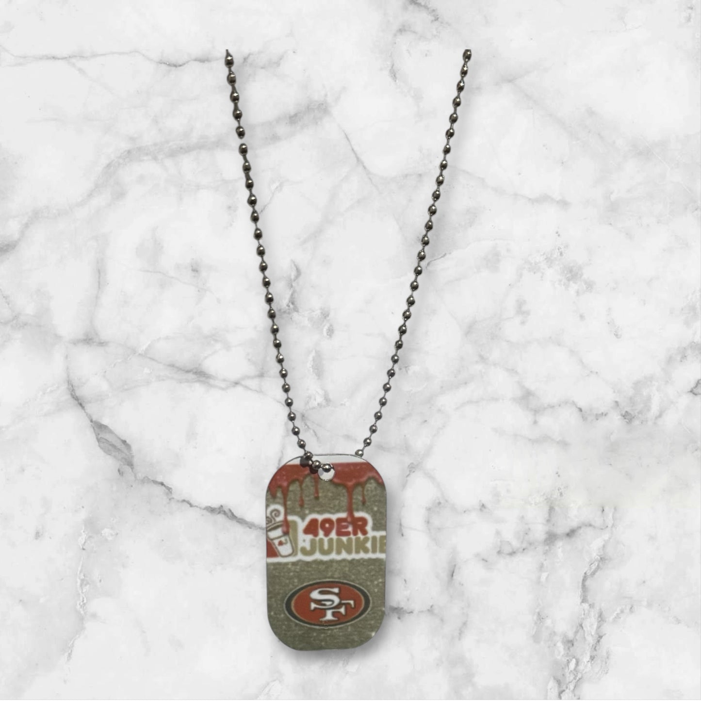 CUSTOM SPORTS TEAM COIN PURSE AND MATCHING DOG TAG