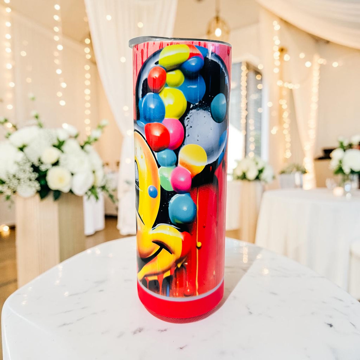 CUSTOM ANIMATION PRINT 20OZ BLUETOOTH SPEAKER TUMBLER