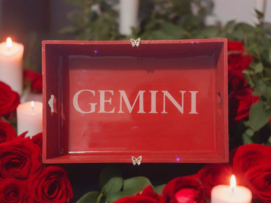 CUSTOM SMALL WOOD ZODIAC TRAY