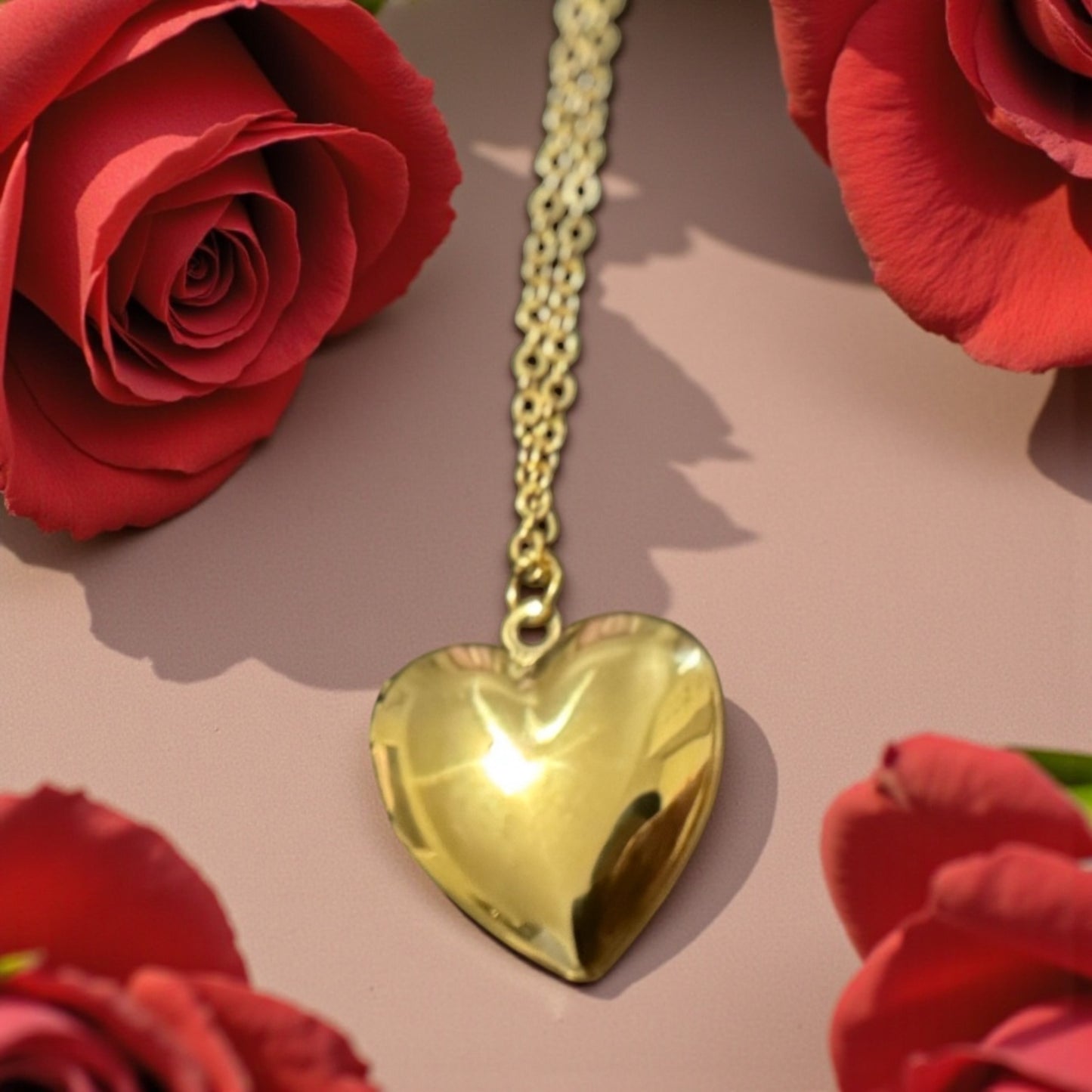 CUSTOM PERSONALIZED HEART LOCKET NECKLACE