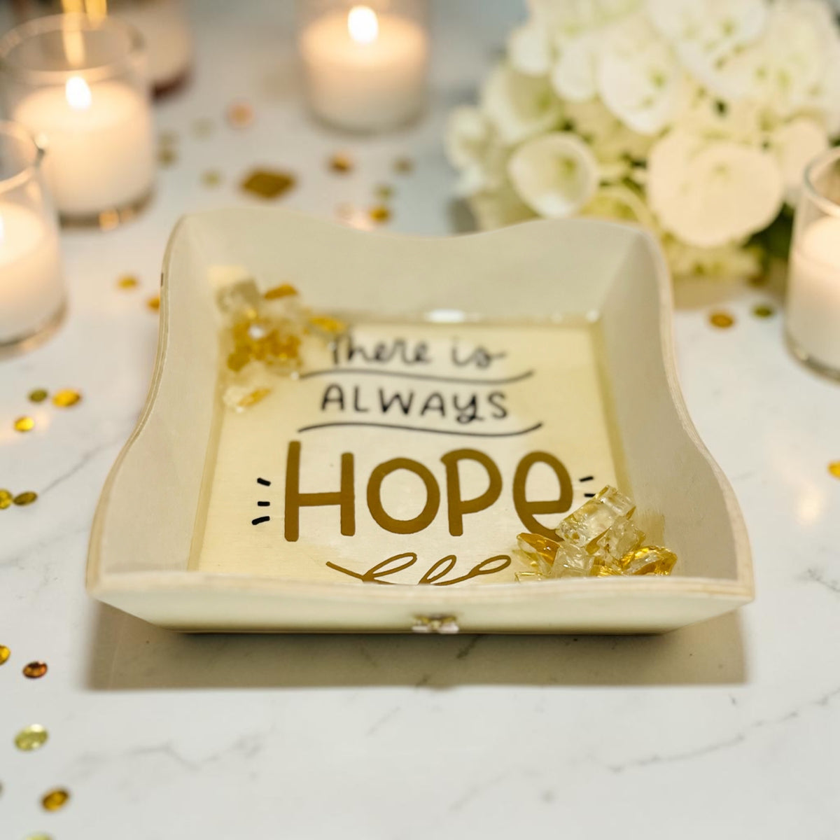 CUSTOM RESIN COVERED MESSAGE TRAY