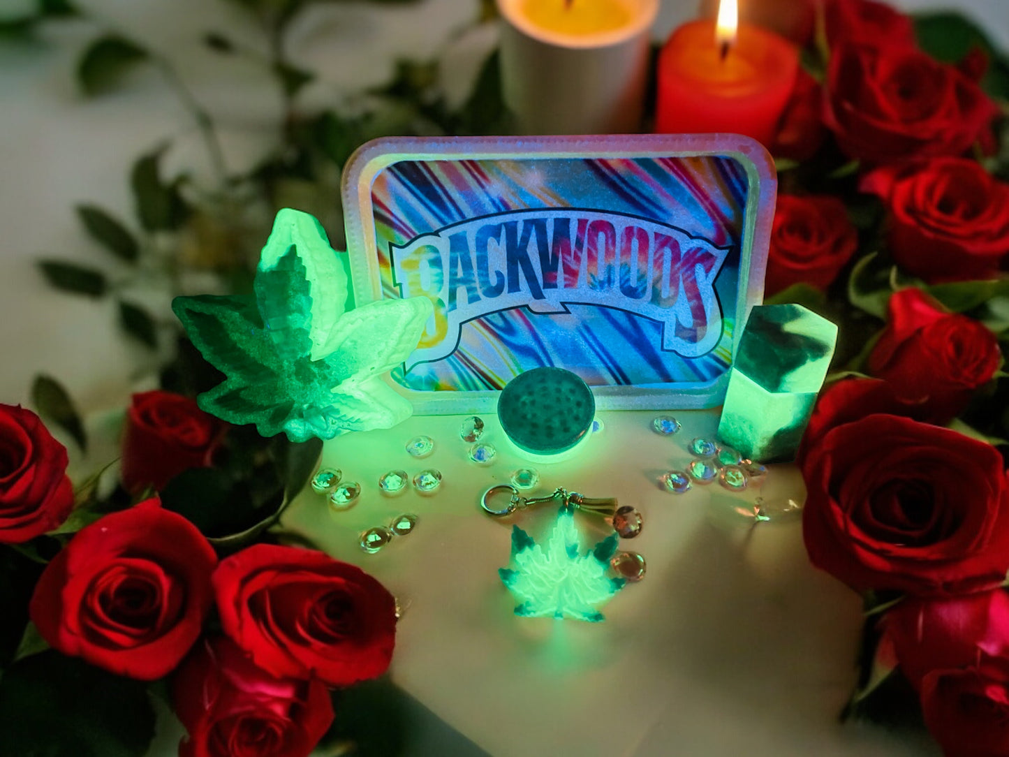 CUSTOM BACKWOOD ROLLING TRAY SET