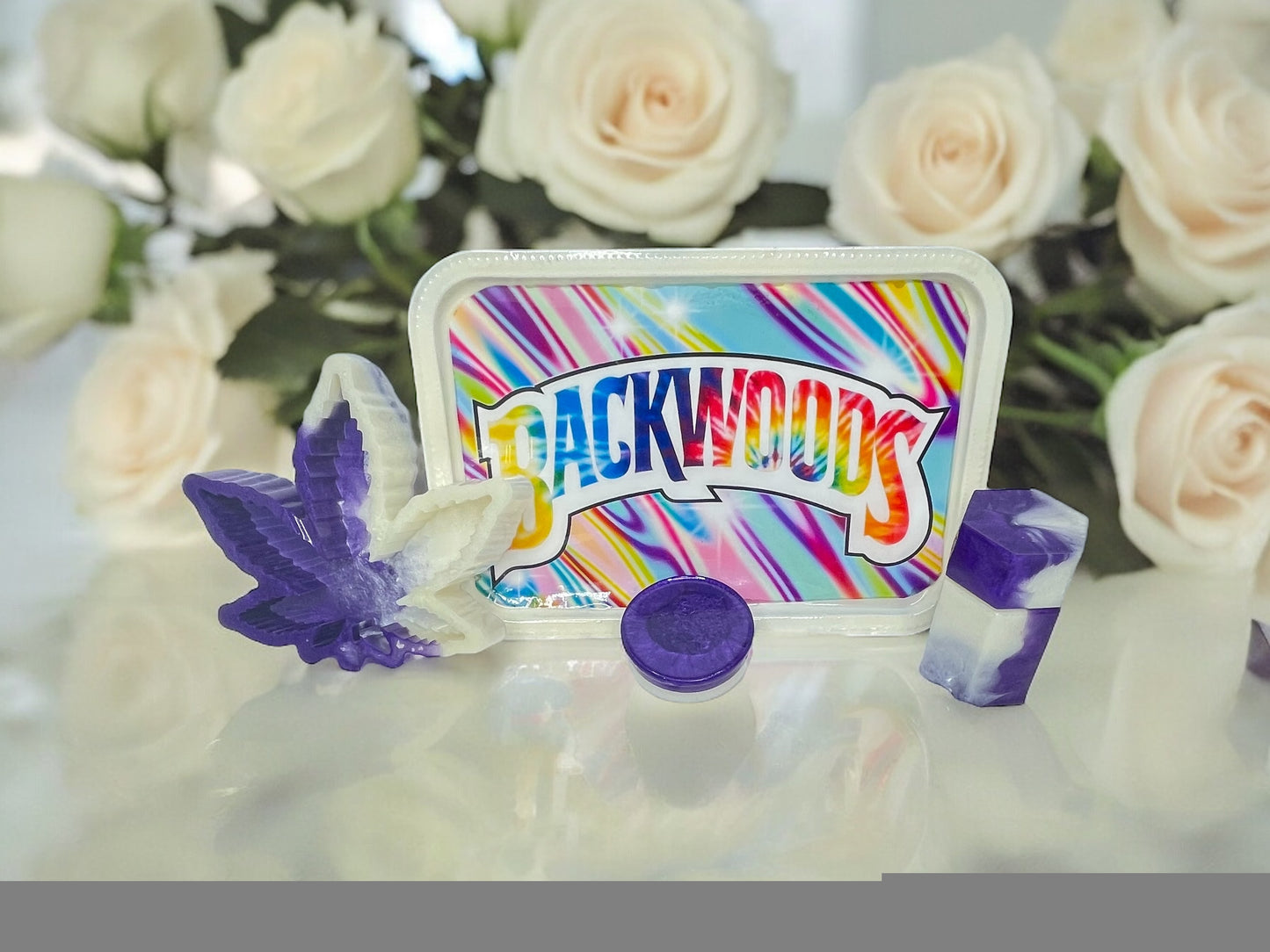 CUSTOM BACKWOOD ROLLING TRAY SET