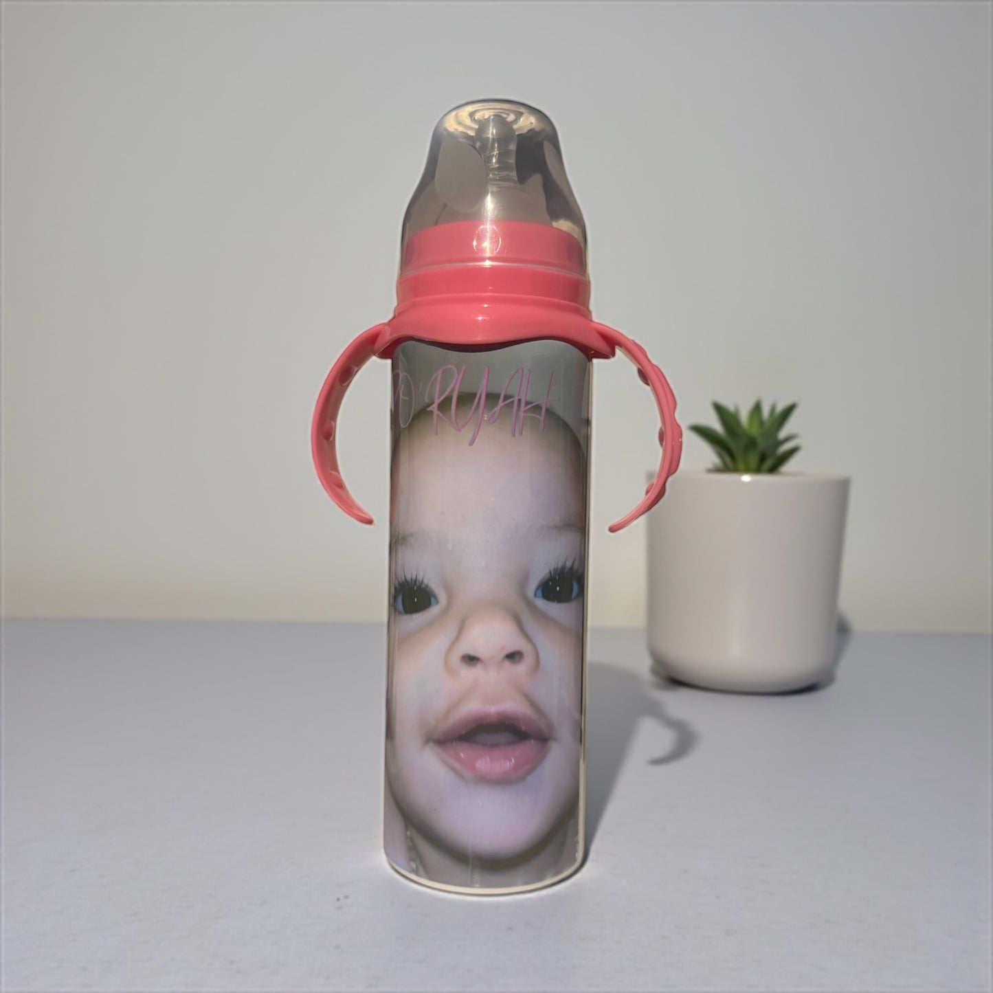 CUSTOM PICTURE 8OZ BABY BOTTLE TUMBLER
