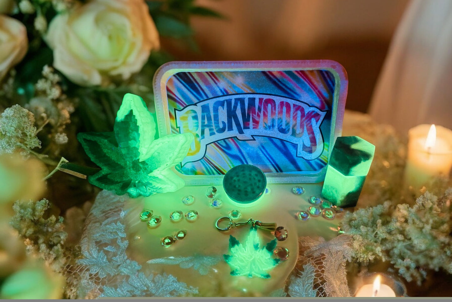 CUSTOM BACKWOOD ROLLING TRAY SET