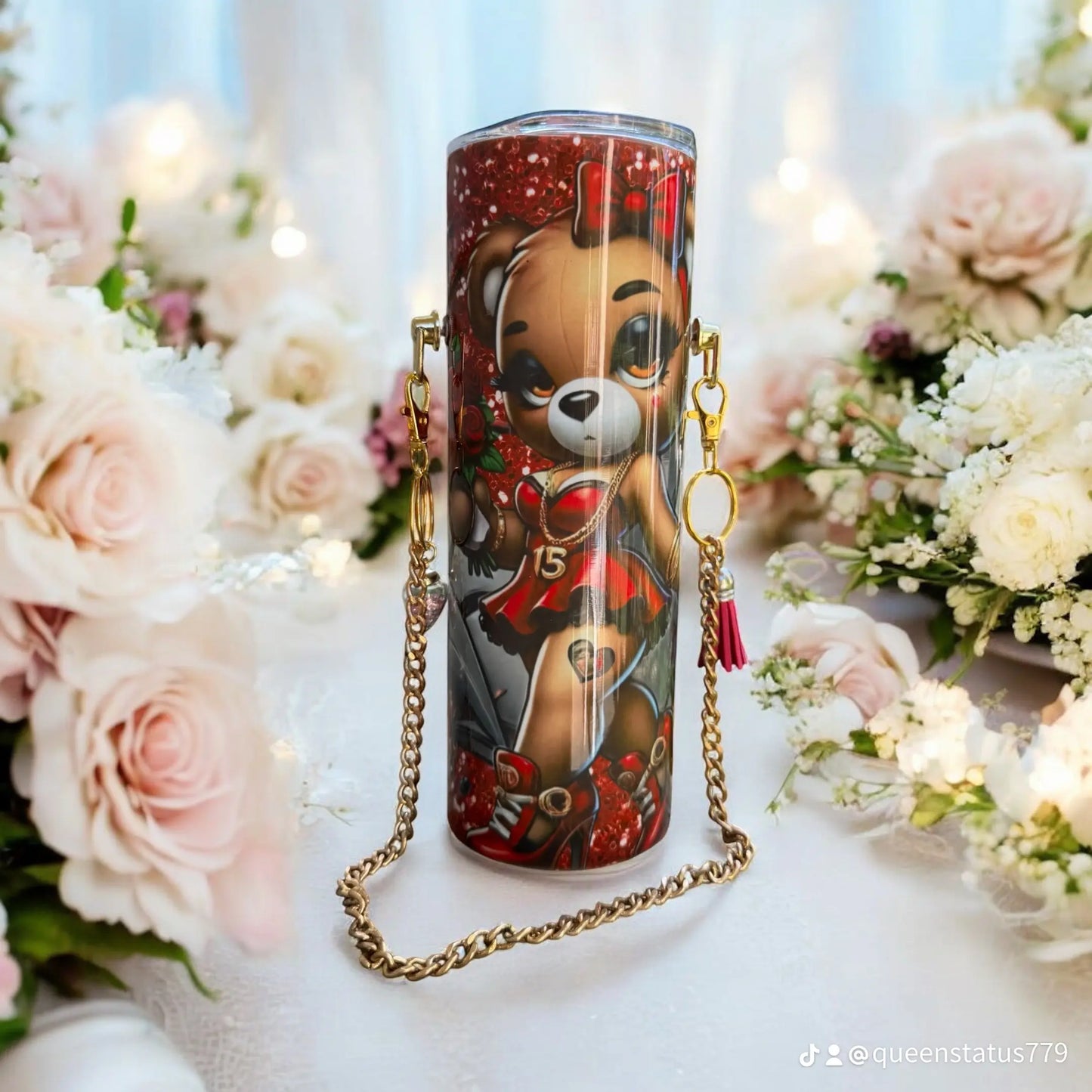 LOVE BEAR 20OZ CUSTOM PURSE TUMBLER