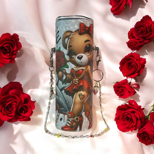 LOVE BEAR 20OZ CUSTOM PURSE TUMBLER