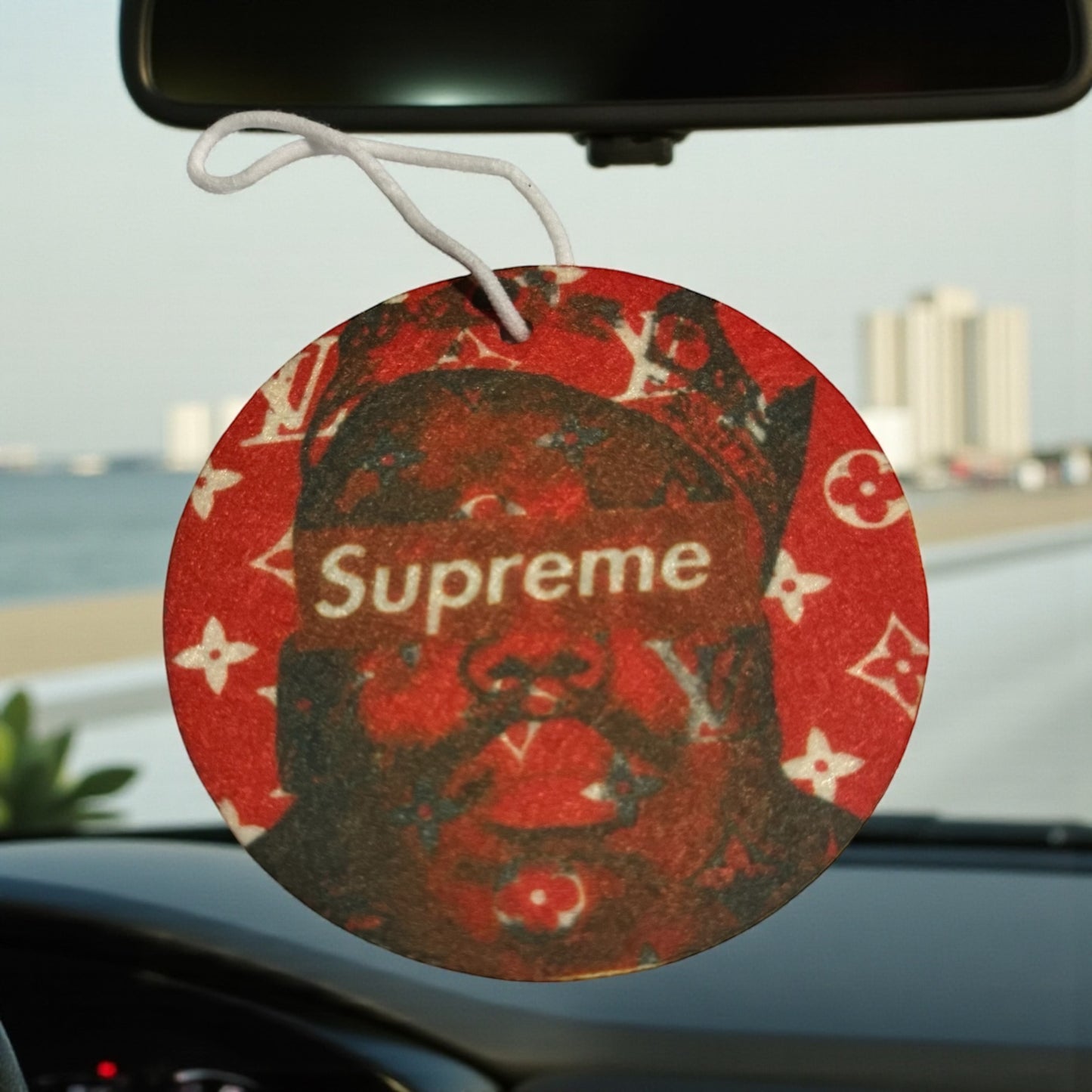 CUSTOM LV BIGGIE PRINT CAR AIR FRESHENER