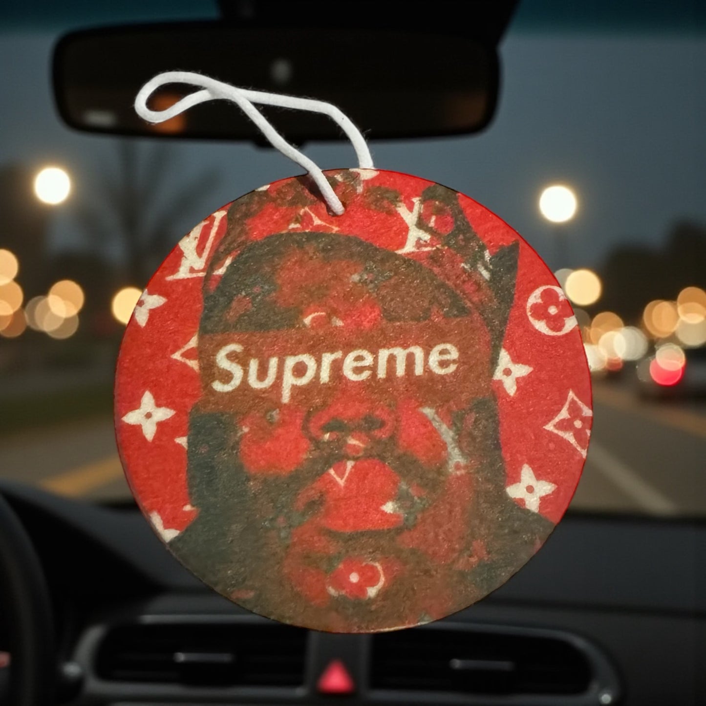 CUSTOM LV BIGGIE PRINT CAR AIR FRESHENER