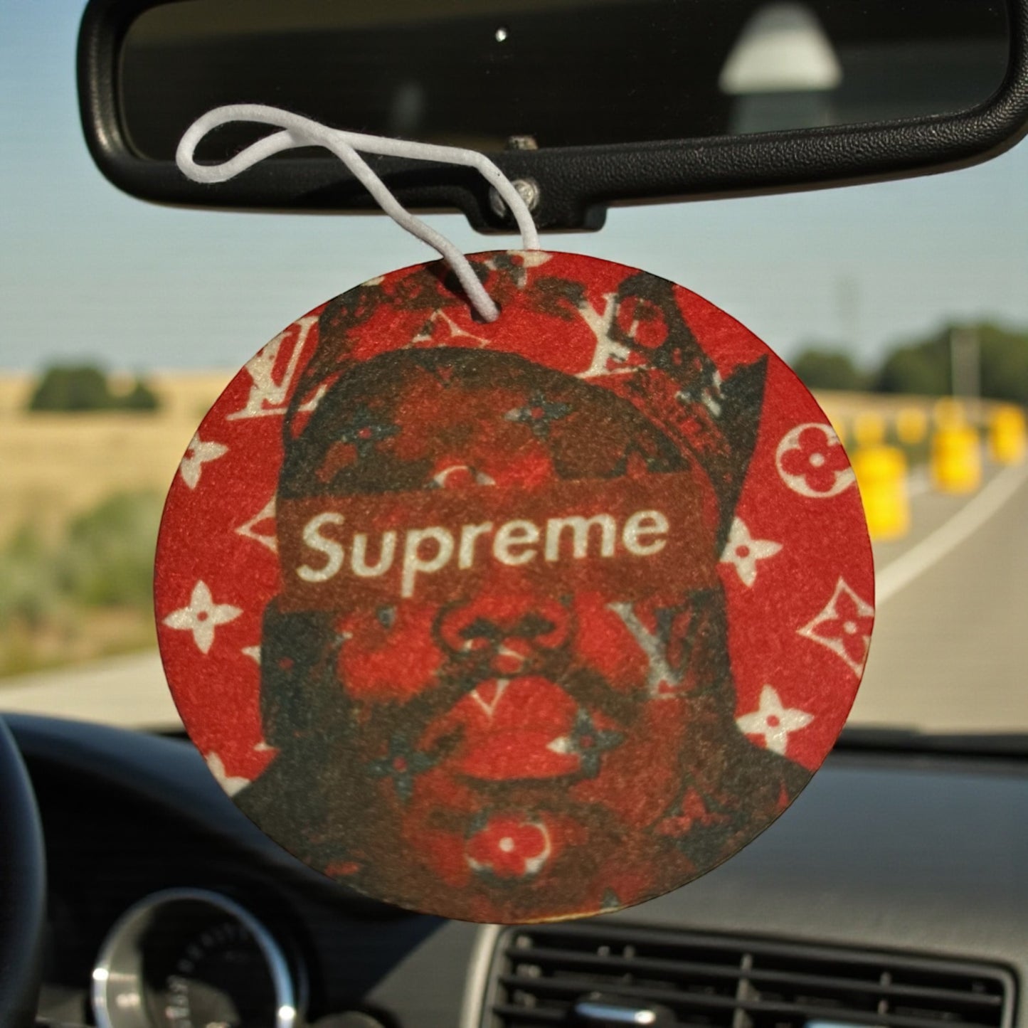 CUSTOM LV BIGGIE PRINT CAR AIR FRESHENER