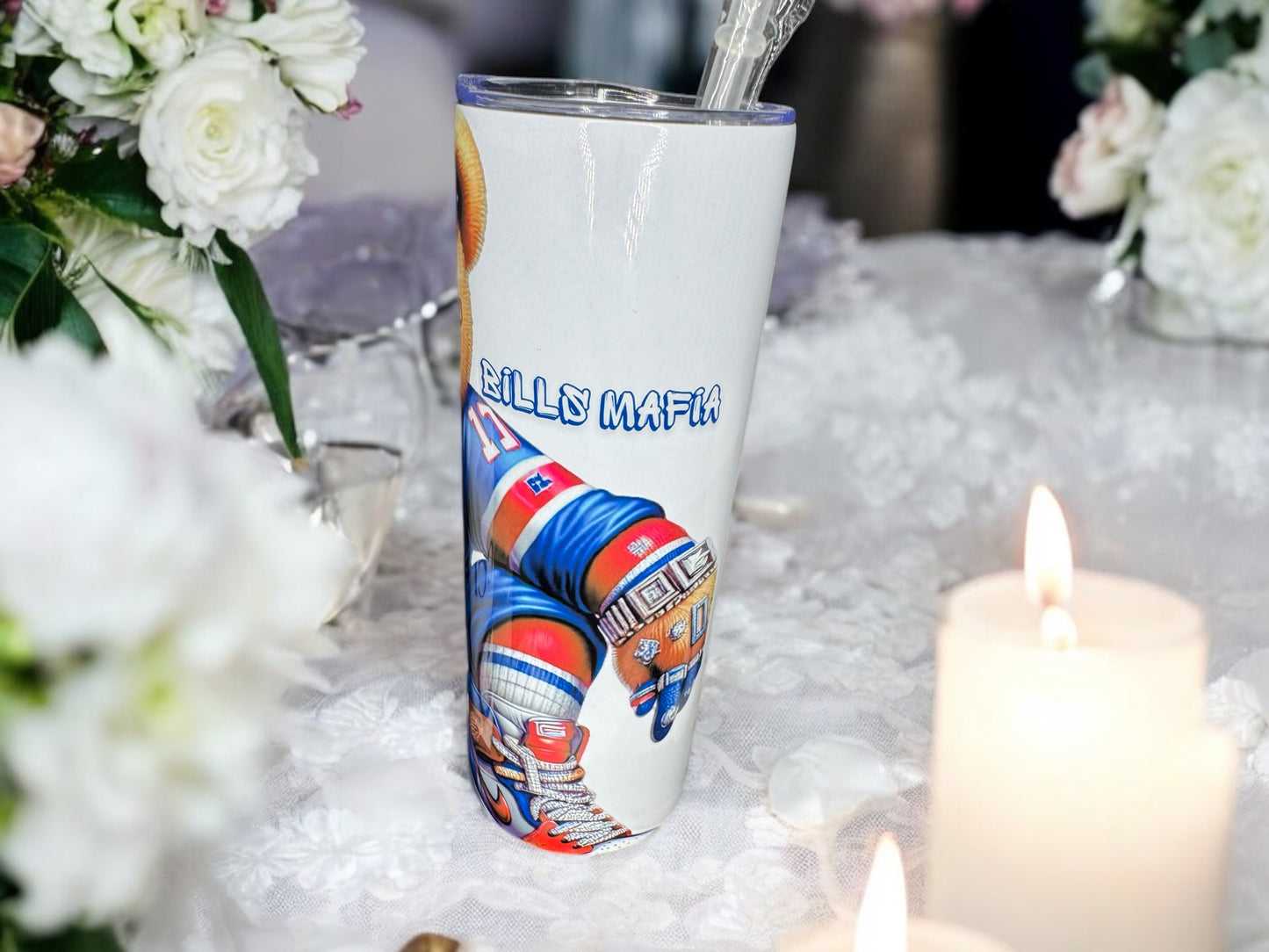 TEAM BEAR PRINT 20OZ TUMBLER