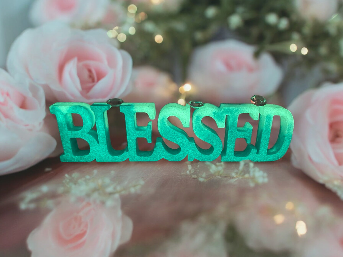 CUSTOM GLOW IN THE DARK BLESSED SIGN