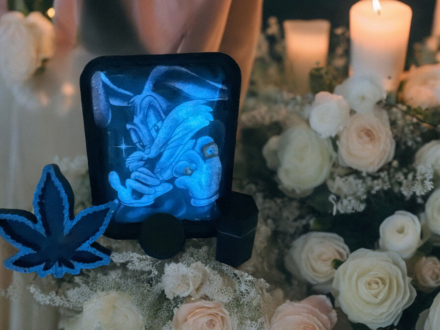 CUSTOM BUGS BUNNY ROLLING TRAY SET