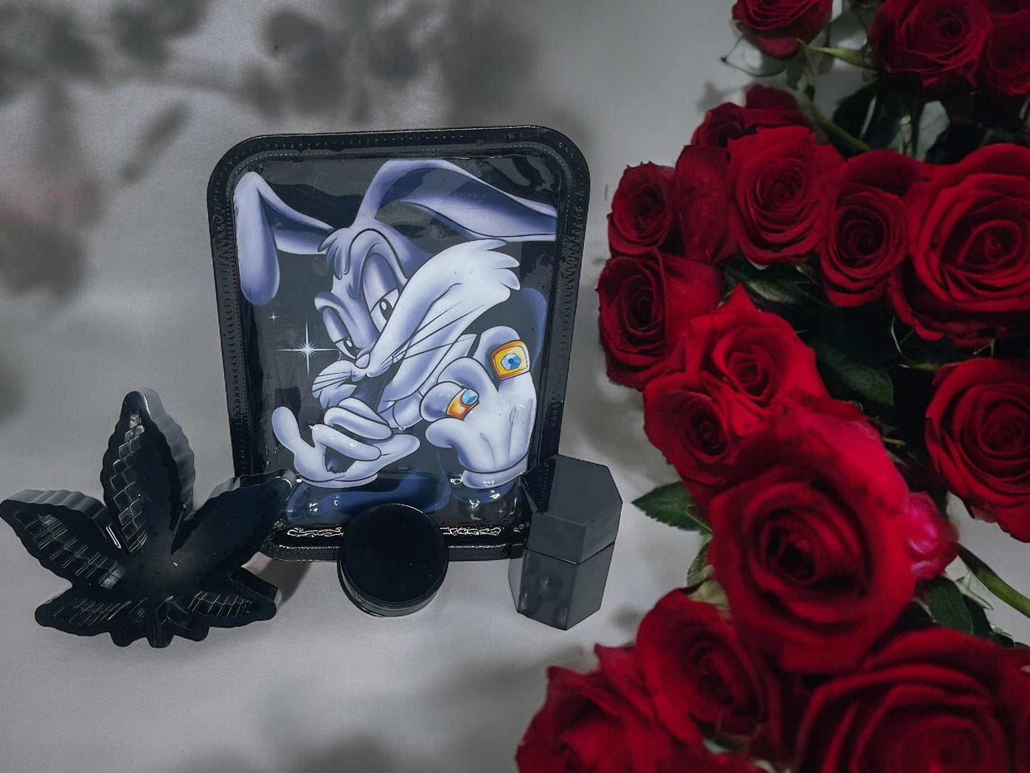 CUSTOM BUGS BUNNY ROLLING TRAY SET