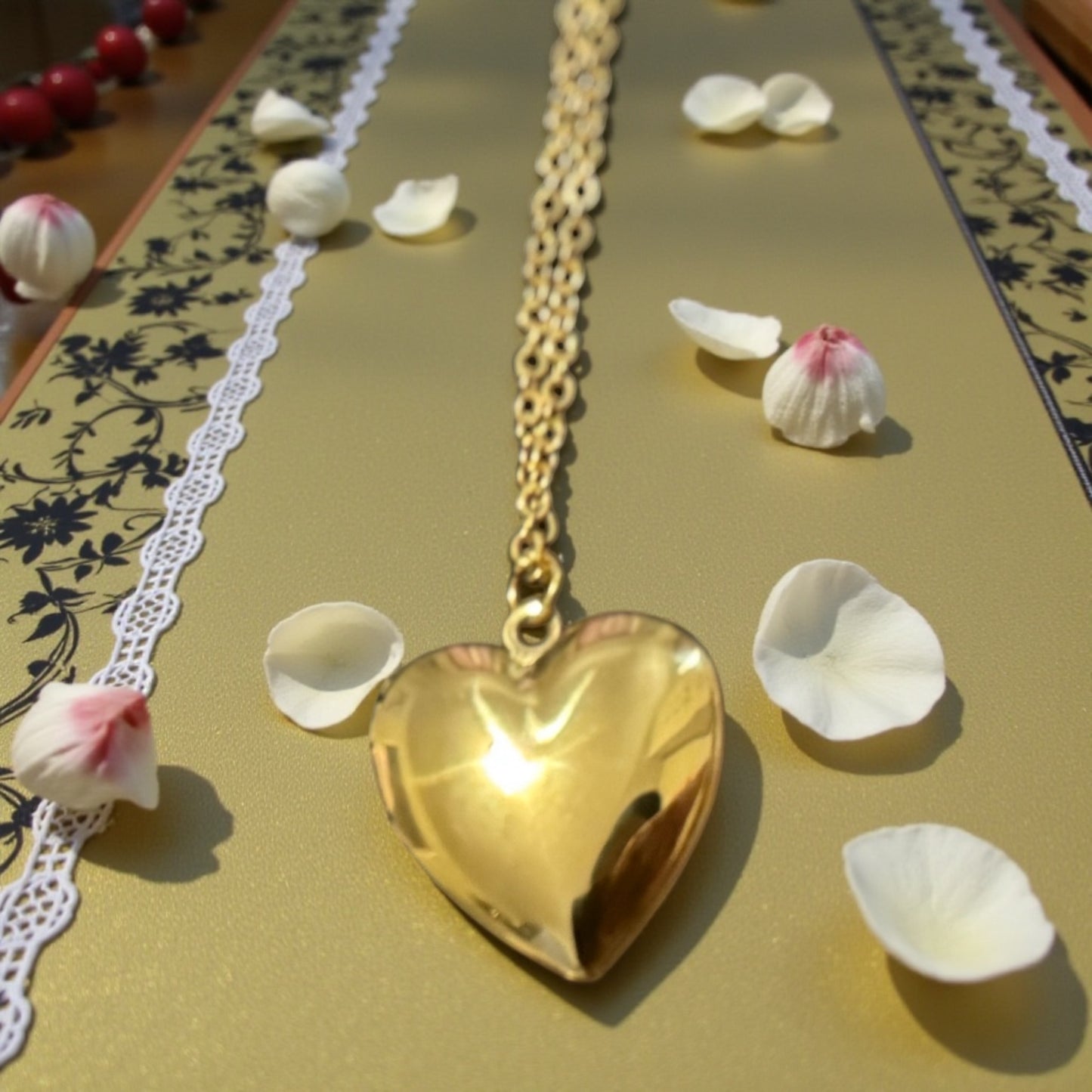CUSTOM PERSONALIZED HEART LOCKET NECKLACE