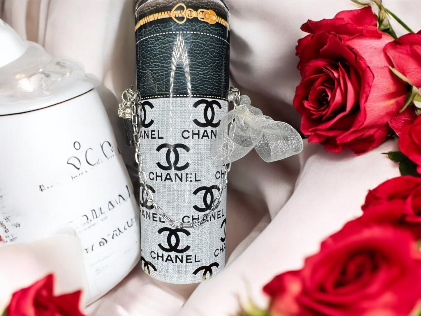 CHANEL PRINT CUSTOM 20OZ PURSE TUMBLER