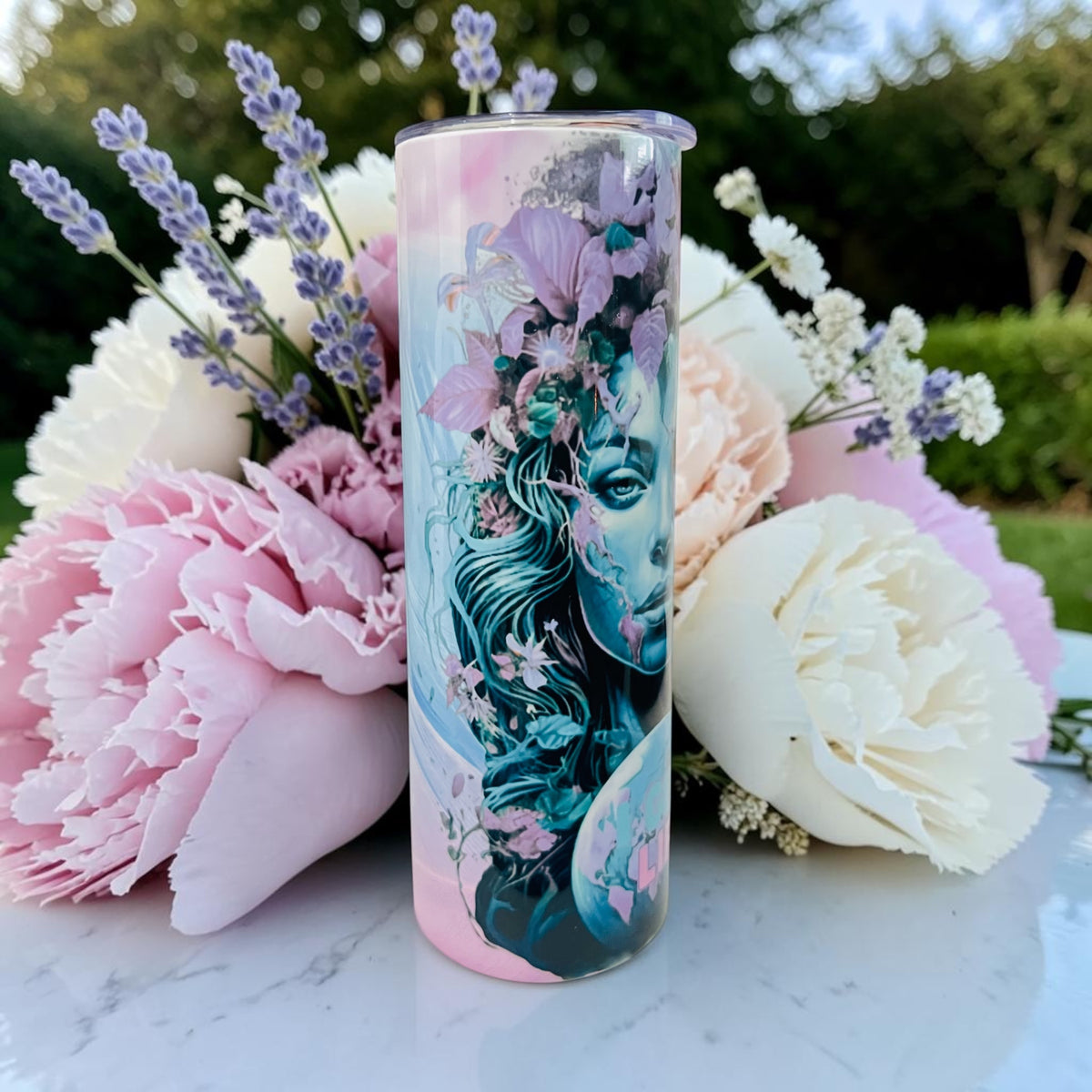 CUSTOM MOTHER EARTH PRINT 20OZ TUMBLER