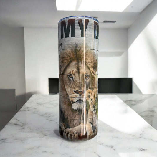 DAD DEDICATION PRINT 20OZ TUMBLER