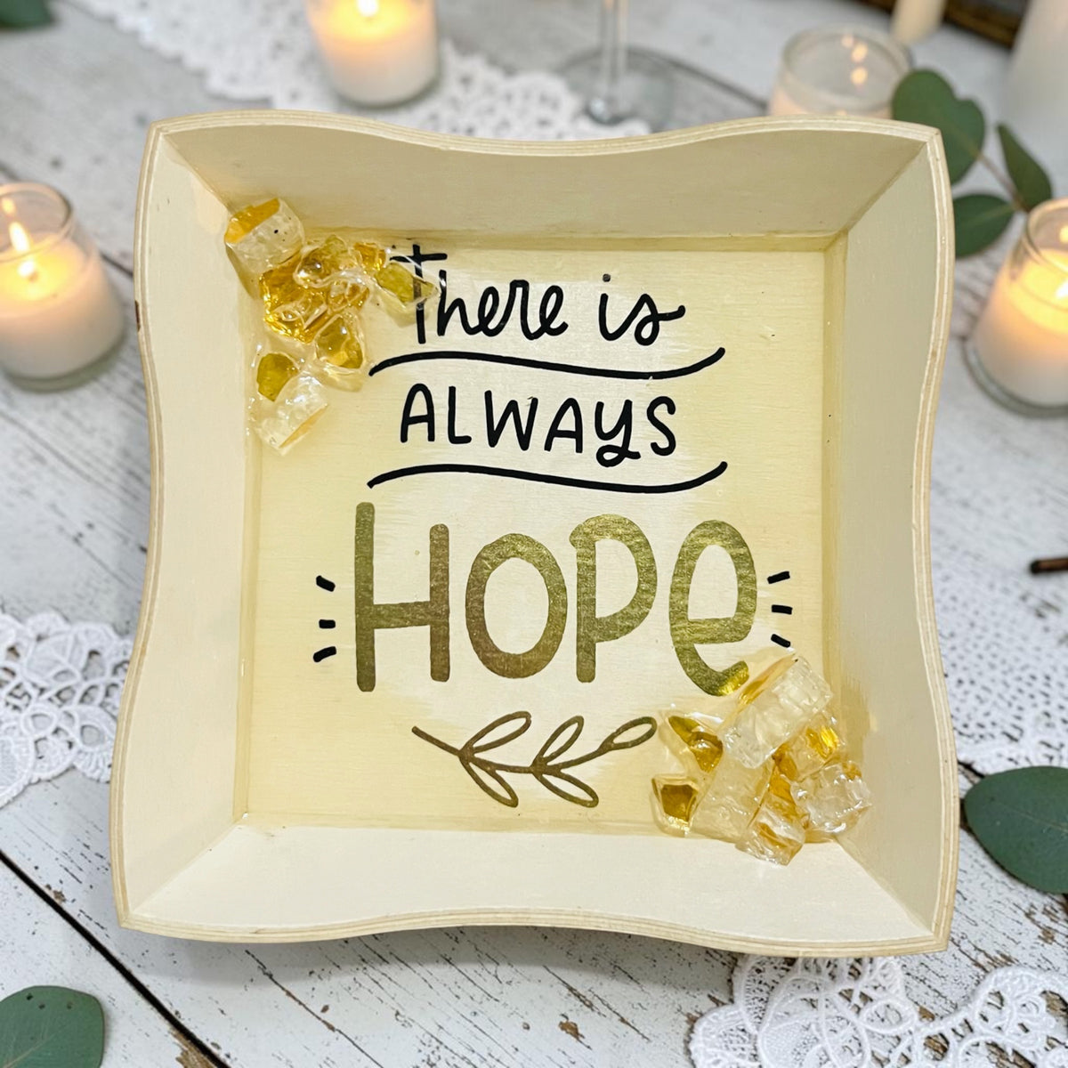 CUSTOM RESIN COVERED MESSAGE TRAY