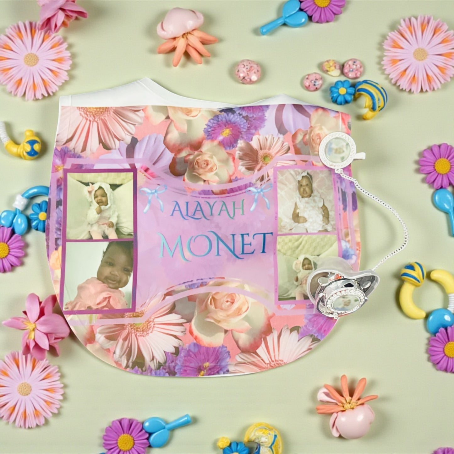 CUSTOM PERSONALIZED BABY BIB SET