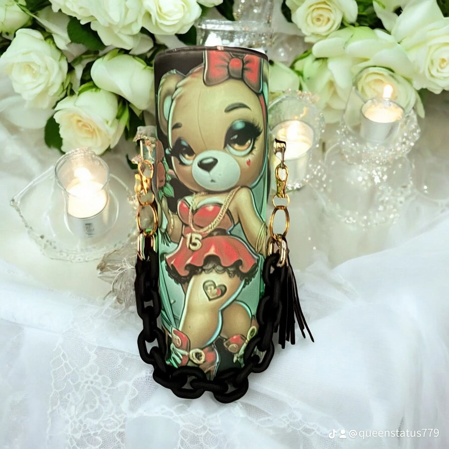 LOVE BEAR 20OZ CUSTOM PURSE TUMBLER