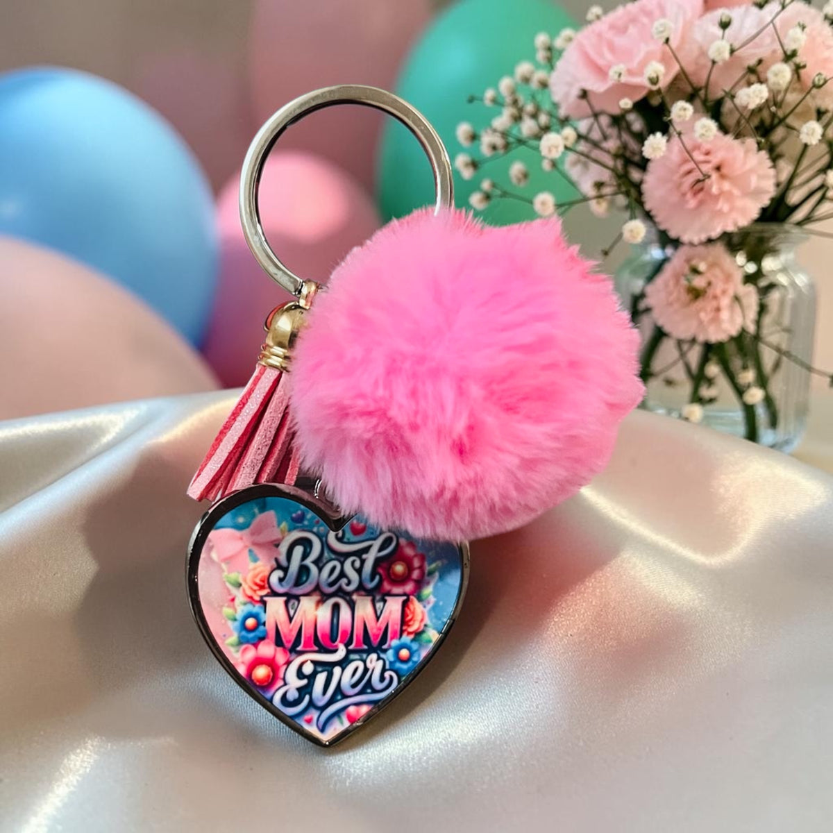 BEST MOM EVER KEYCHAIN