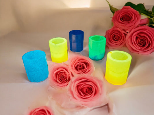 CUSTOM 20Z RESIN GLOW IN THE DARK SHOT GLASS SET