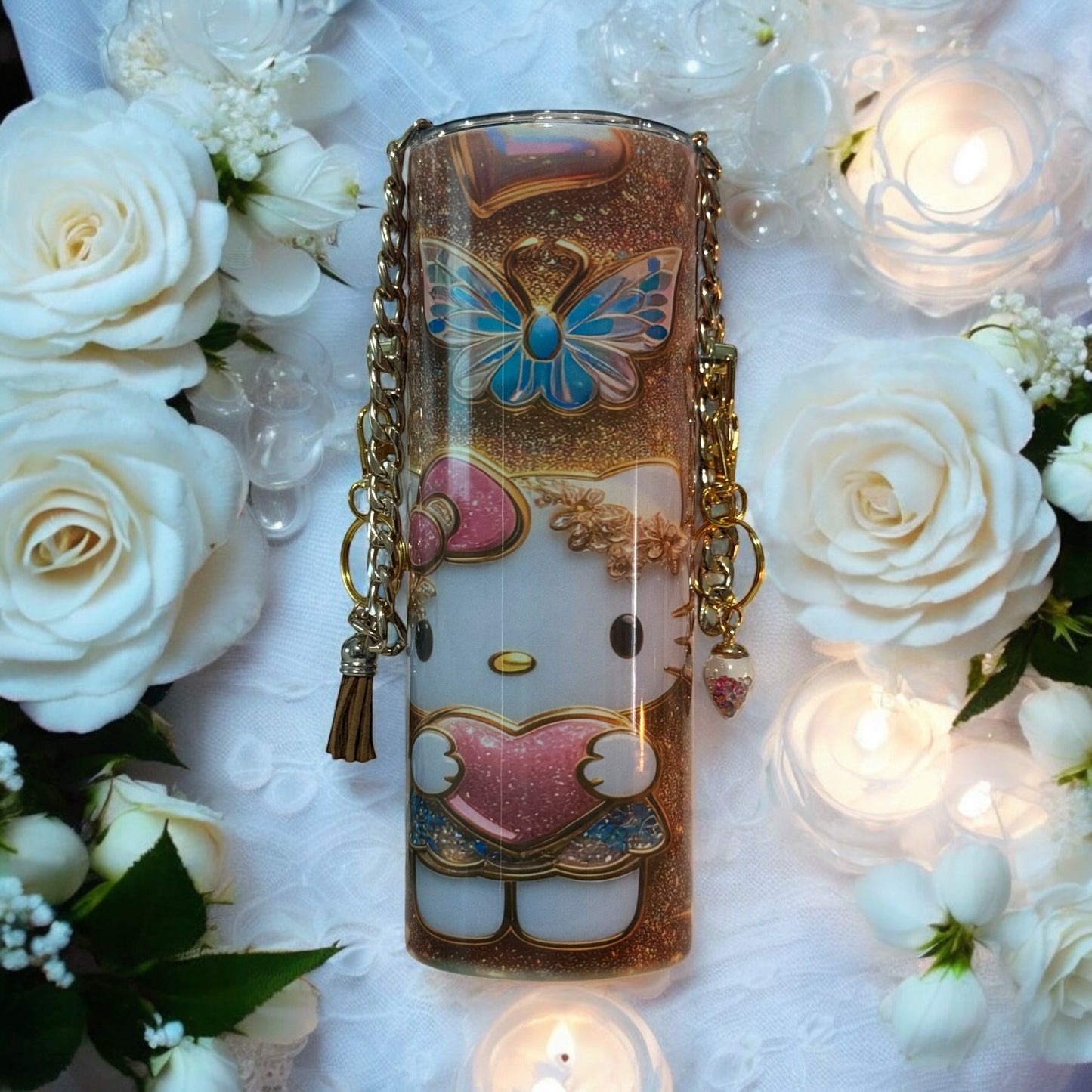 GOLDEN KITTY CUSTOM 20OZ PURSE TUMBLER