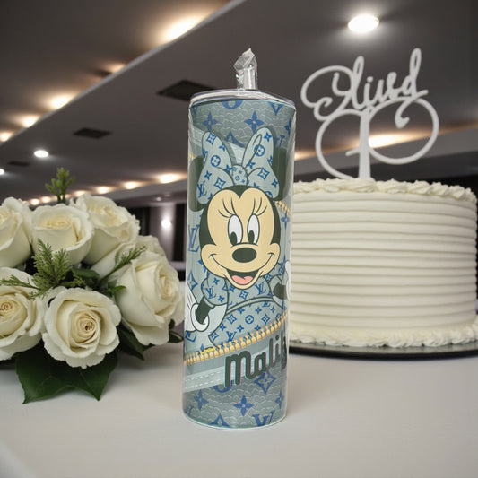 LV GREY MINNIE 20OZ CUSTOM TUMBLER