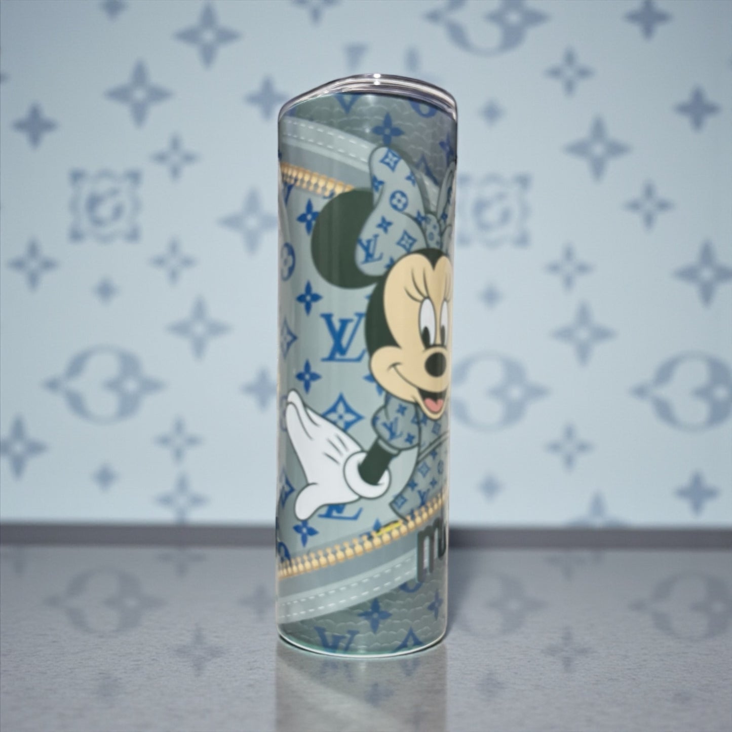 LV GREY MINNIE 20OZ CUSTOM TUMBLER