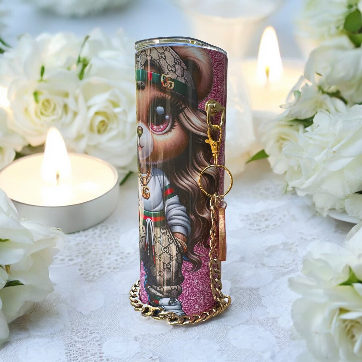 GUCCI BEAR CUSTOM 20OZ PURSE TUMBLER