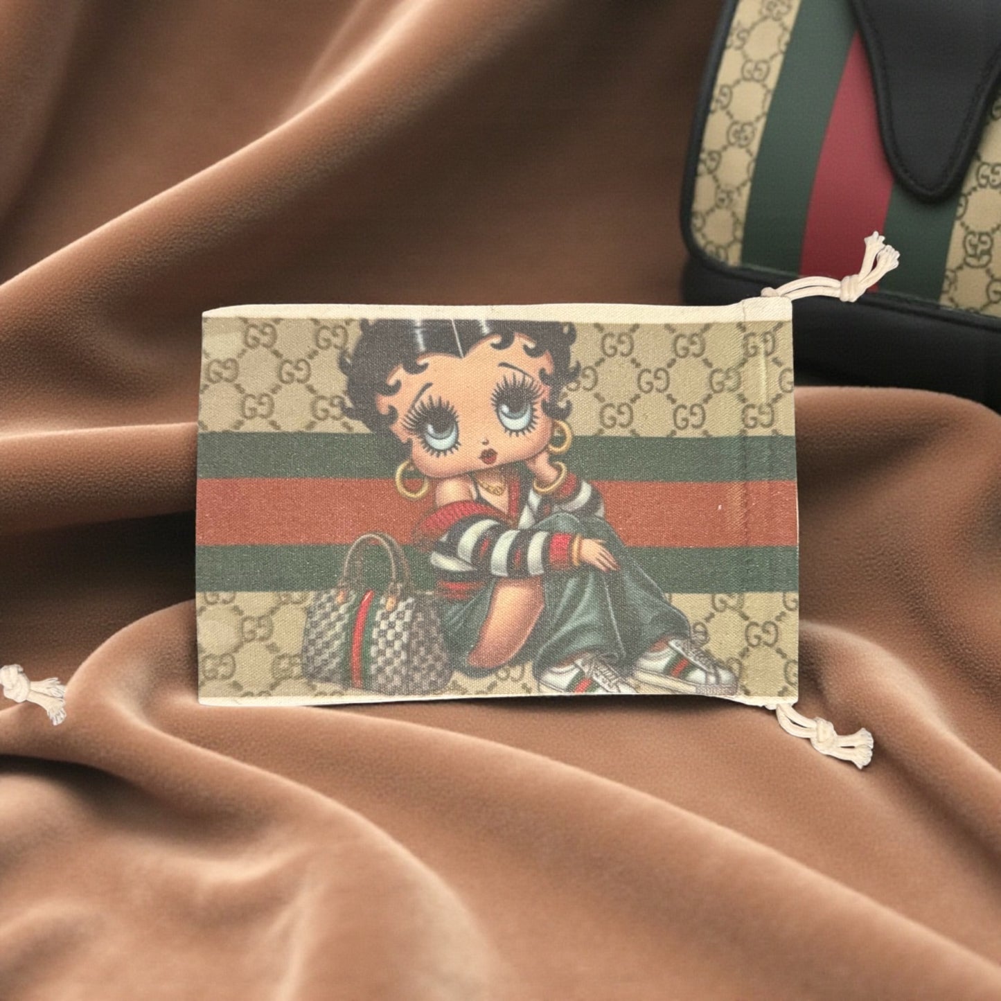 CUSTOM GUCCI BETTY PRINT 5X7 PUZZLE WITH MATCHING BAG