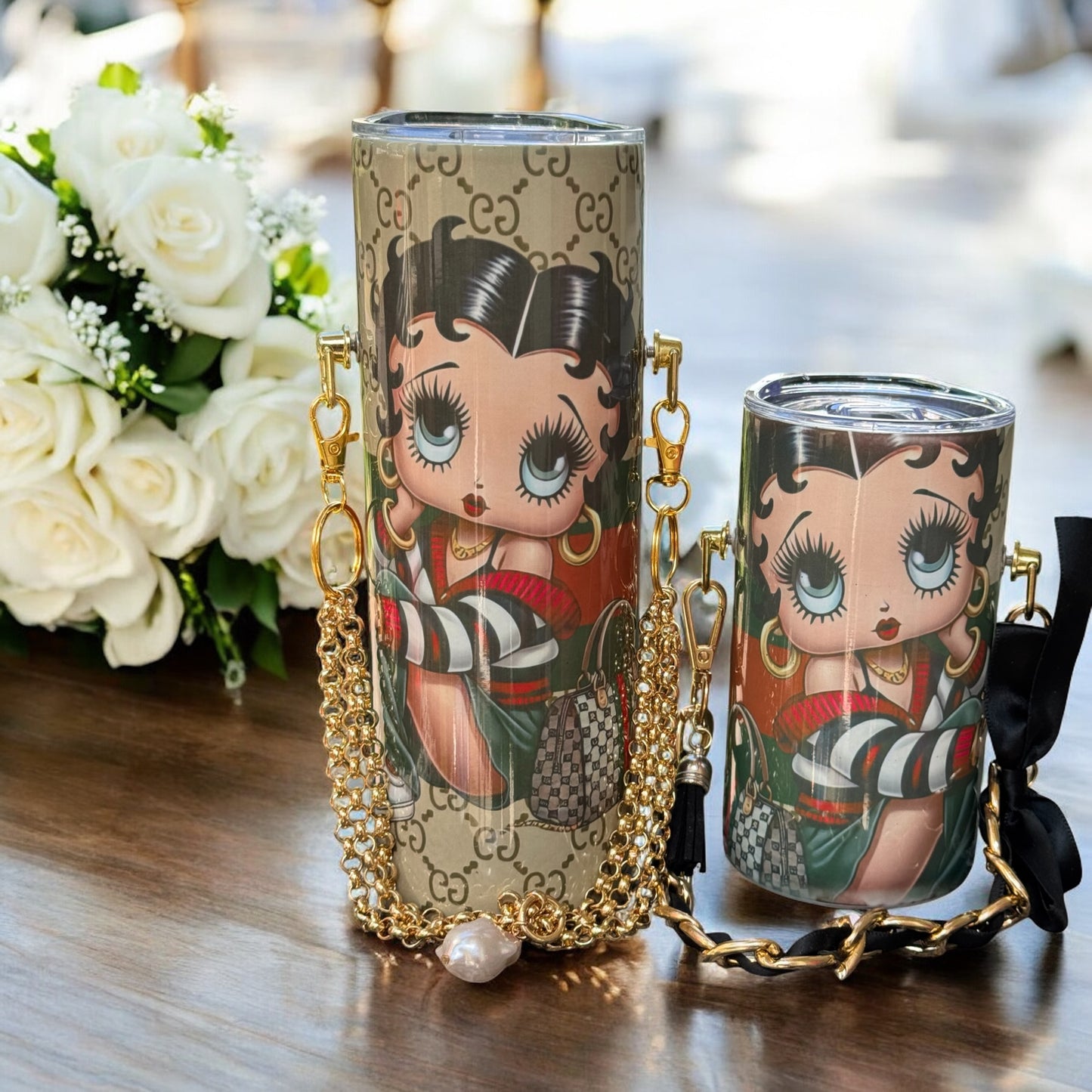 GUCCI BETTY MOMMY AND ME CUSTOM PURSE TUMBLER SET