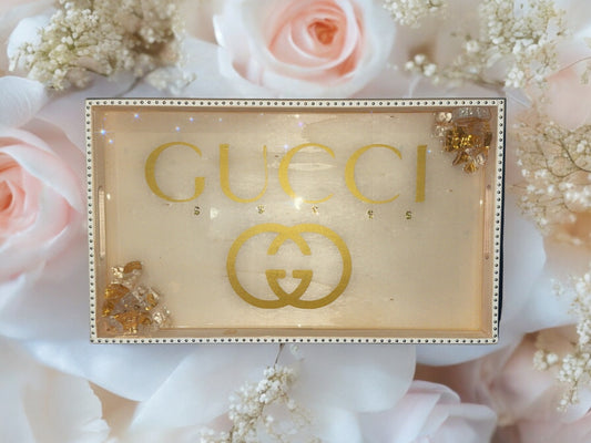 CUSTOM LUXURY BRAND WOOD SERVING TRAY