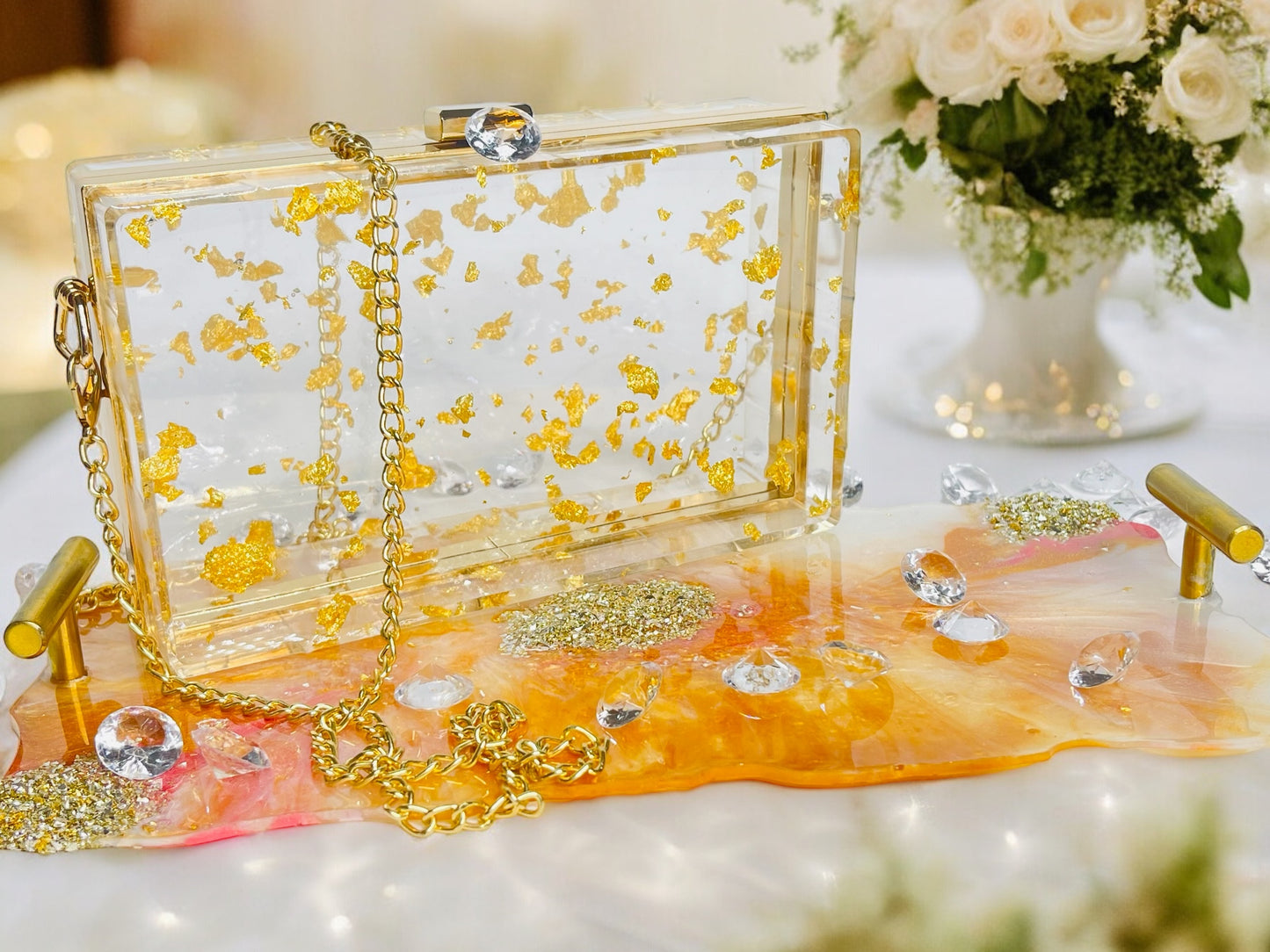 CUSTOM RESIN CLUTCH PURSE