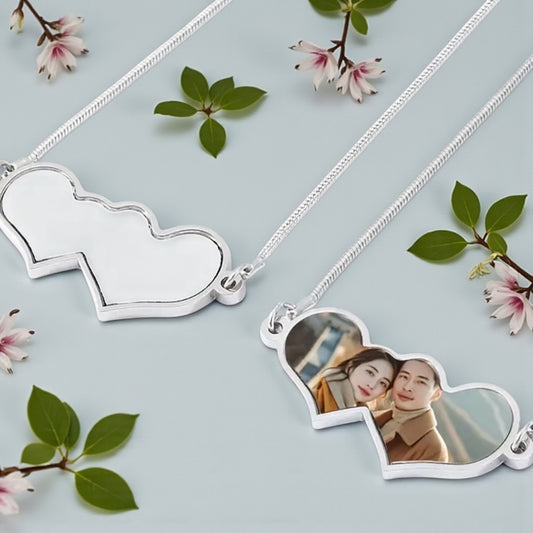 CUSTOM PICTURE HEART JEWELRY SET