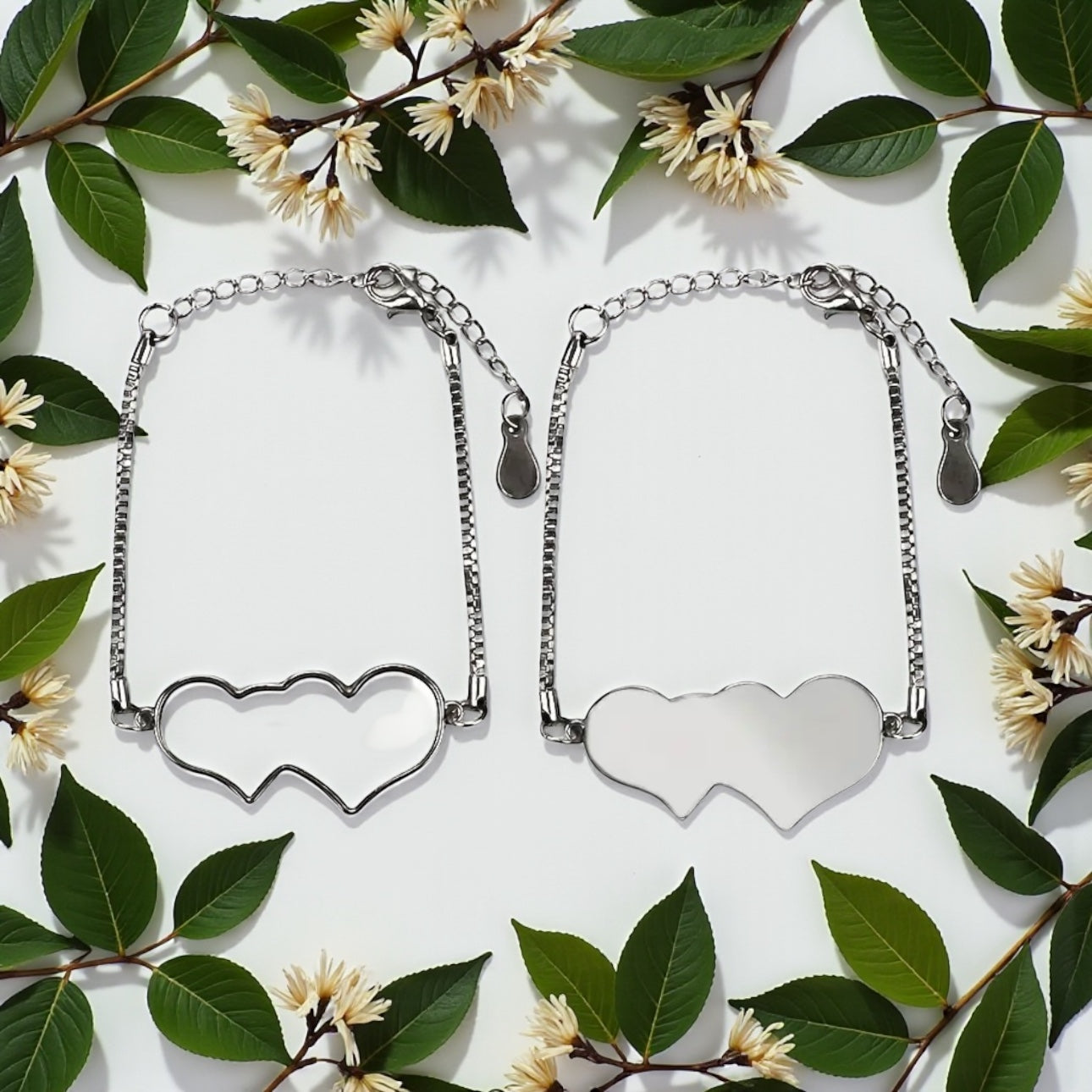 CUSTOM PICTURE HEART JEWELRY SET