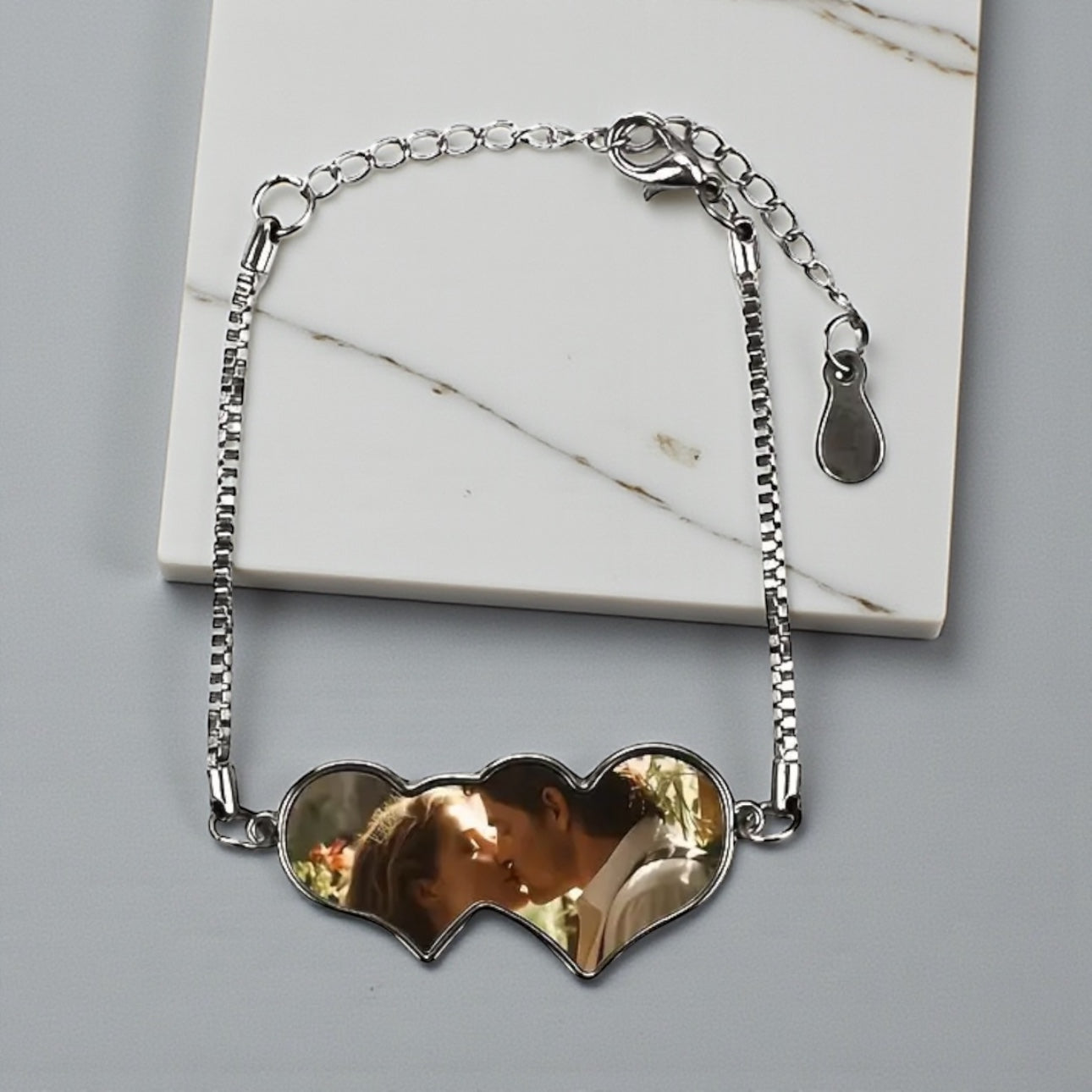 CUSTOM PICTURE HEART JEWELRY SET