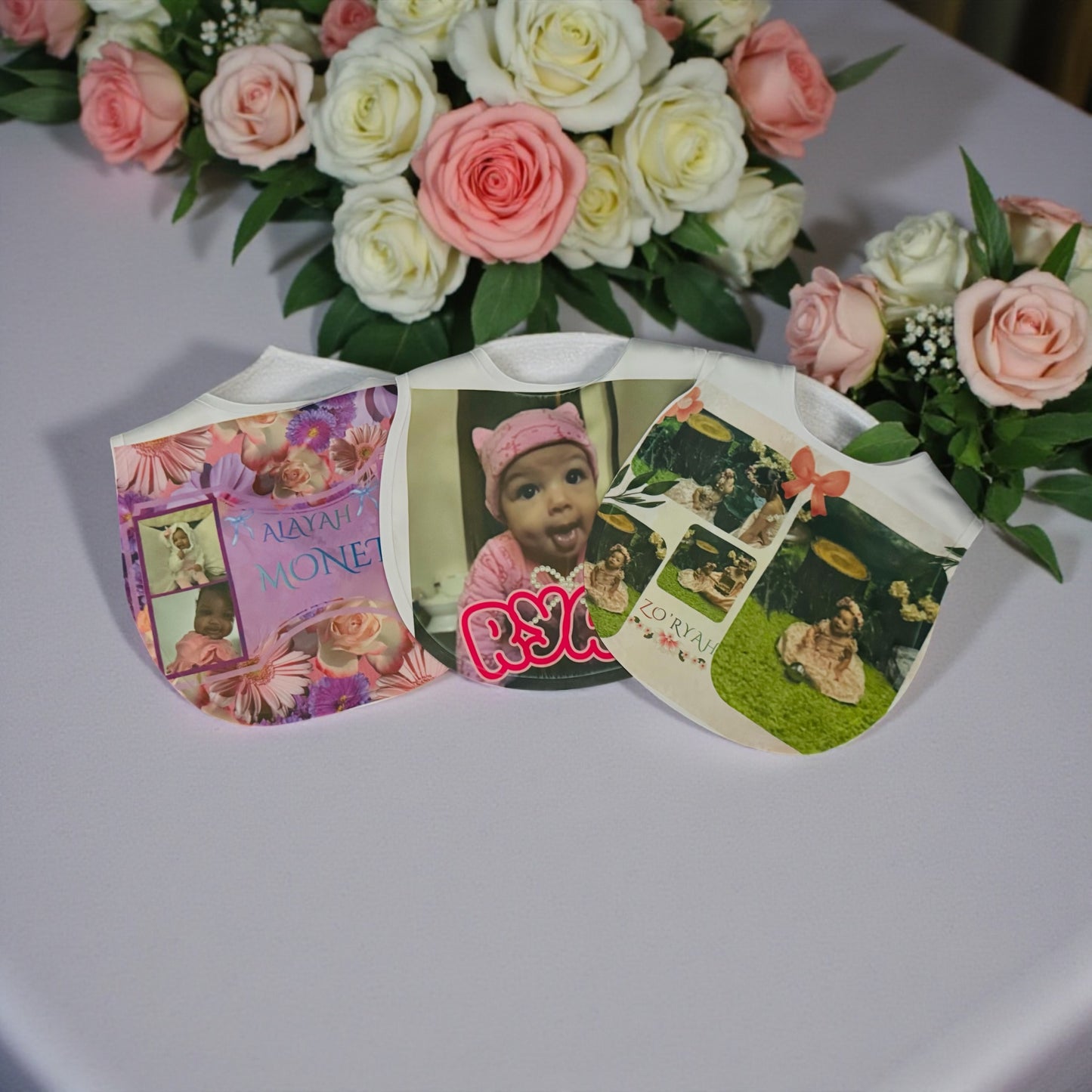 CUSTOM PERSONALIZED BABY BIB SET