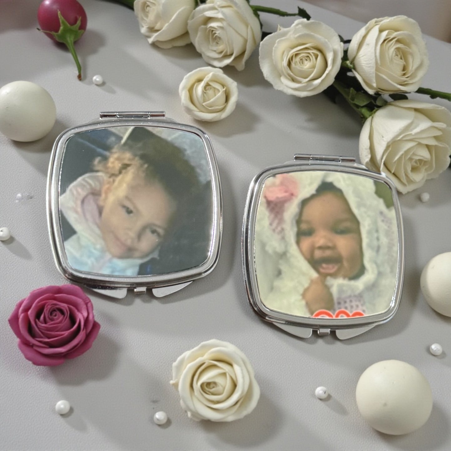 CUSTOM PERSONALIZED MIRROR COMPACT