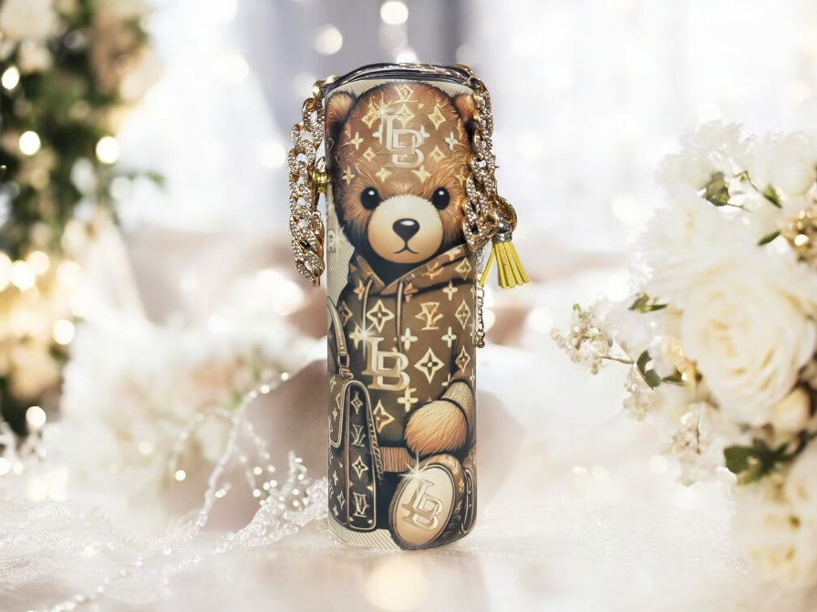 LUXURY BEAR PRINT 20OZ TUMBLER