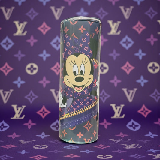PURPLE LV MINNIE CUSTOM 20OZ TUMBLER