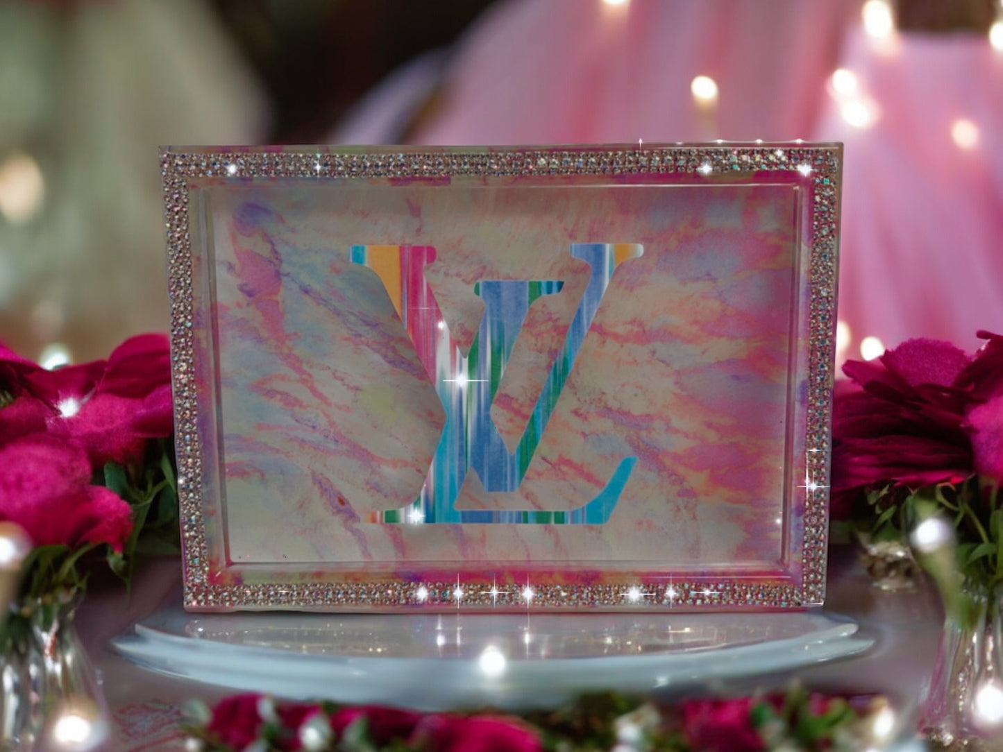 CUSTOM LUXURY BRAND ROLLING TRAY SET