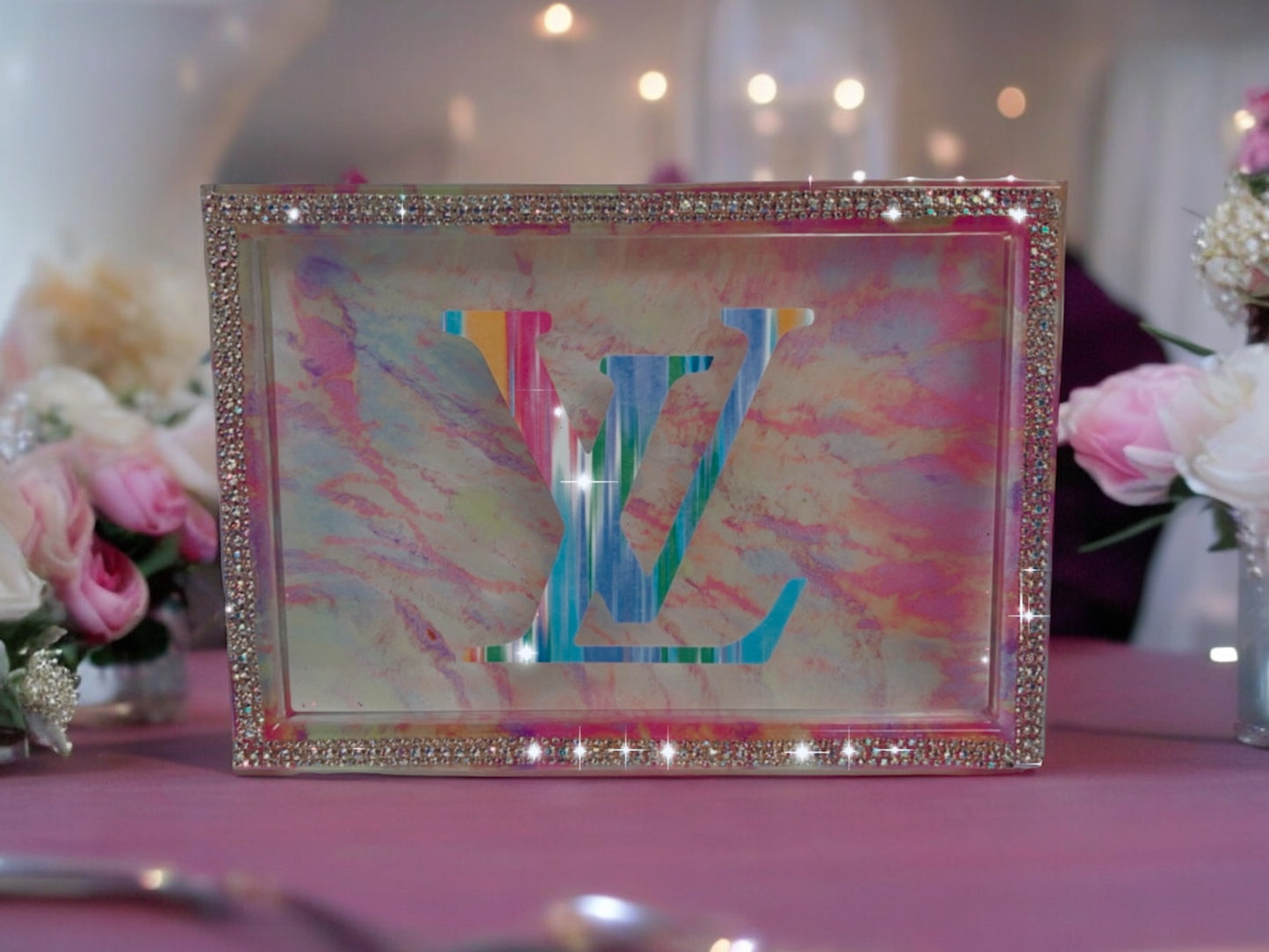 CUSTOM LUXURY BRAND ROLLING TRAY SET