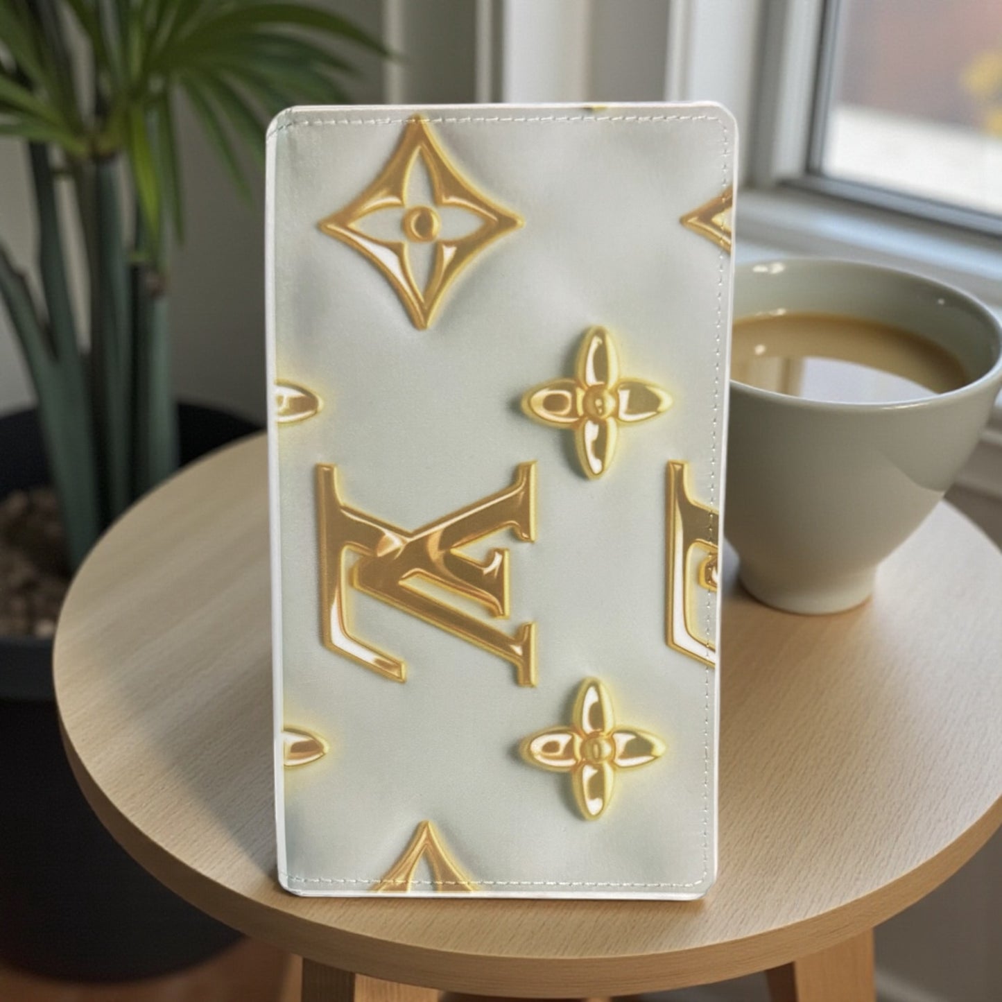 CUSTOM LV PRINT FAUX LEATHER JOURNAL