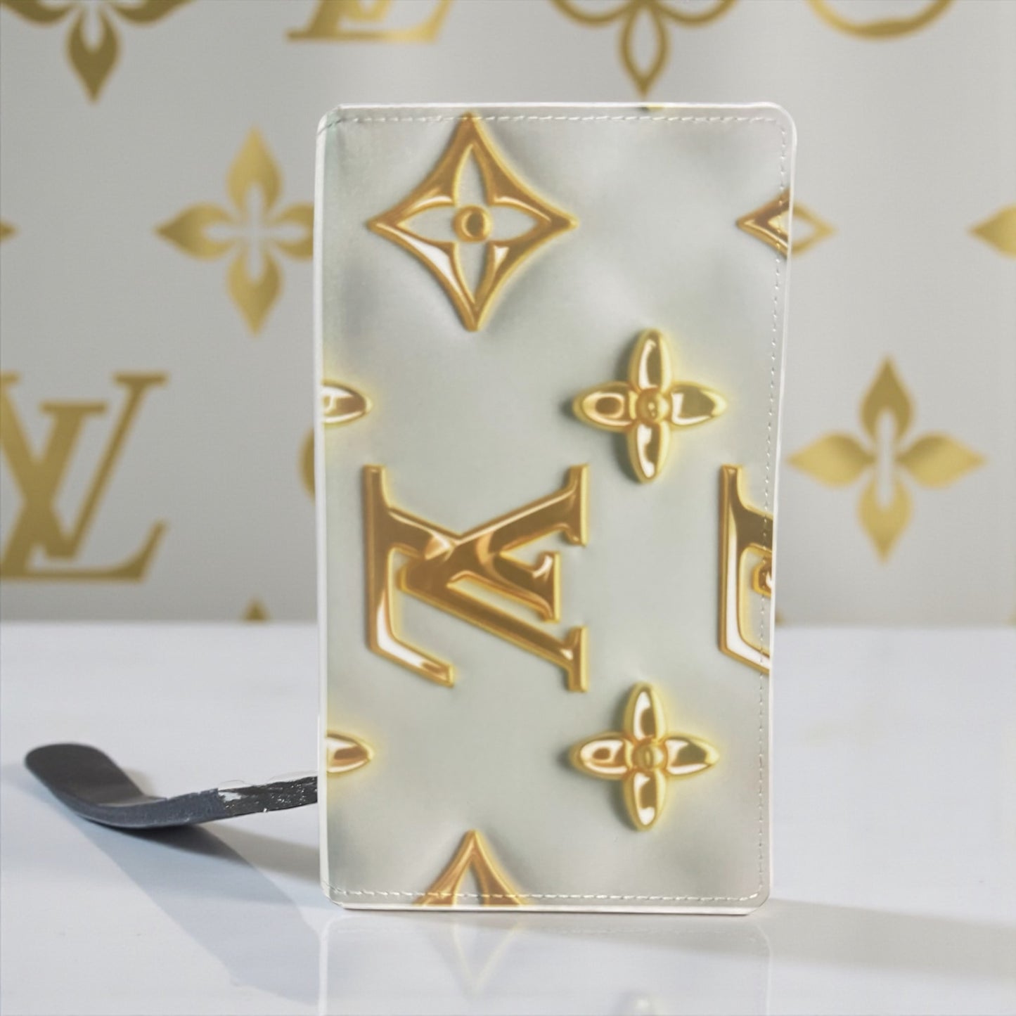 CUSTOM LV PRINT FAUX LEATHER JOURNAL