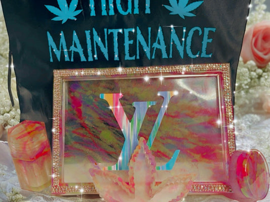 CUSTOM LUXURY BRAND ROLLING TRAY SET