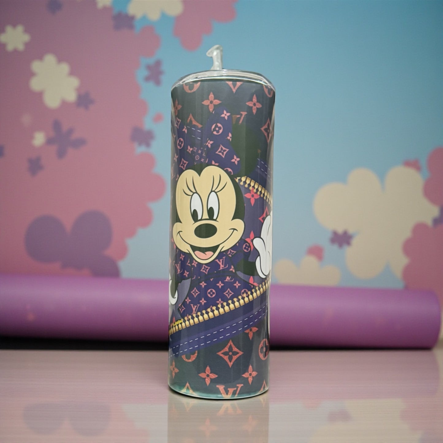 PURPLE LV MINNIE CUSTOM 20OZ TUMBLER