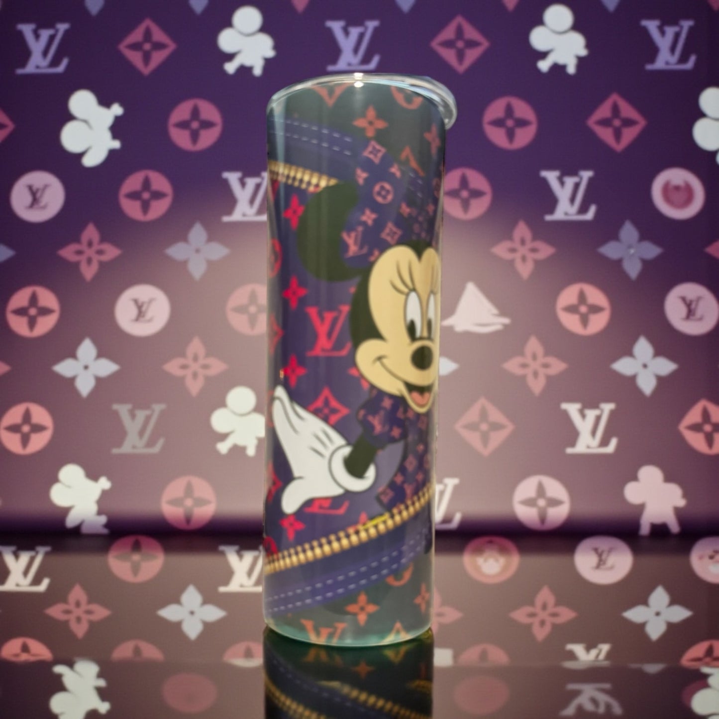 PURPLE LV MINNIE CUSTOM 20OZ TUMBLER